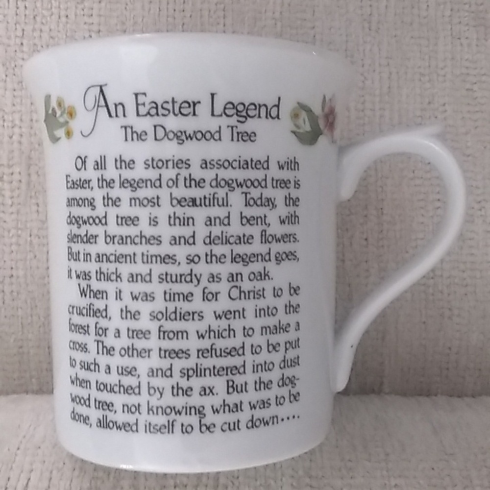 ✴️vtg legend of the dogwood mug